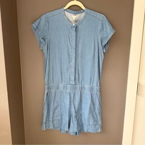 J. Crew Denim Chambray Romper